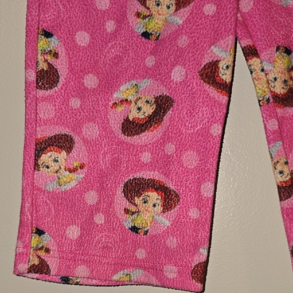 Disney Pixar Toy Story 2 Pink Jessie Girls Rule Kids Pajama Set LOT P - Picture 5 of 6